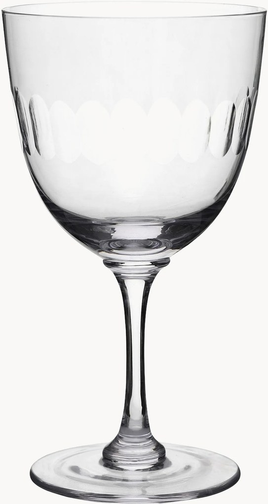 Copos de vinho em cristal artesanal Lens, conjunto de 4