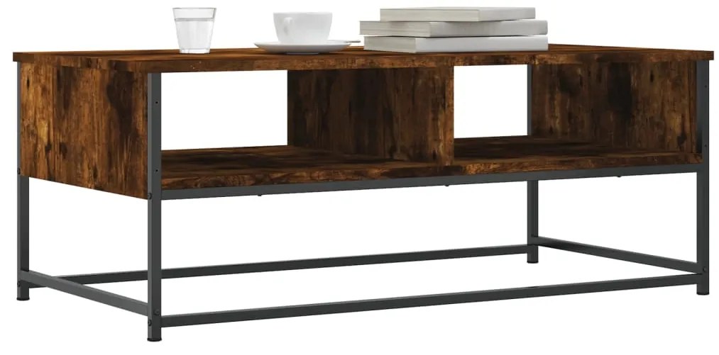 Mesa de centro 100x51x40 cm derivados madeira carvalho fumado