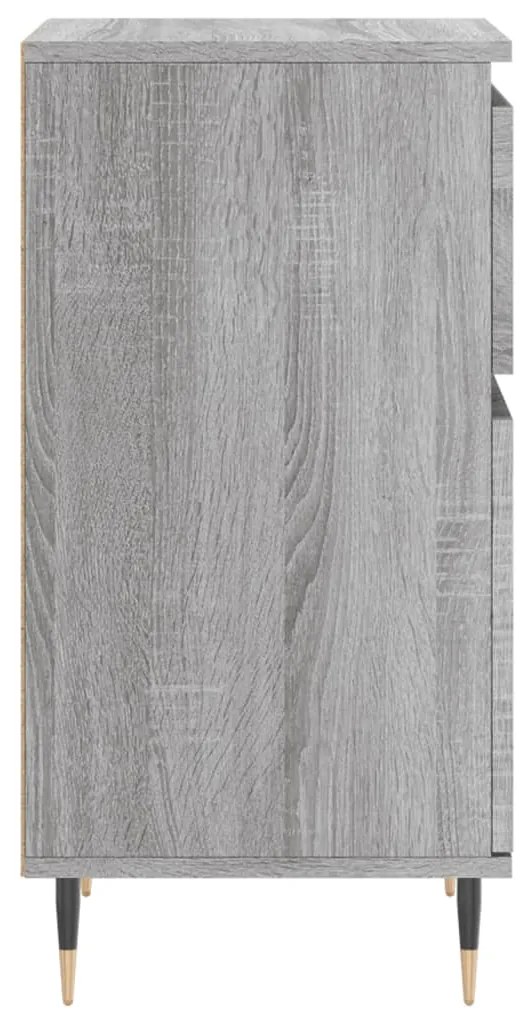 Aparadores 2 pcs 40x35x70 cm derivados madeira cinzento sonoma
