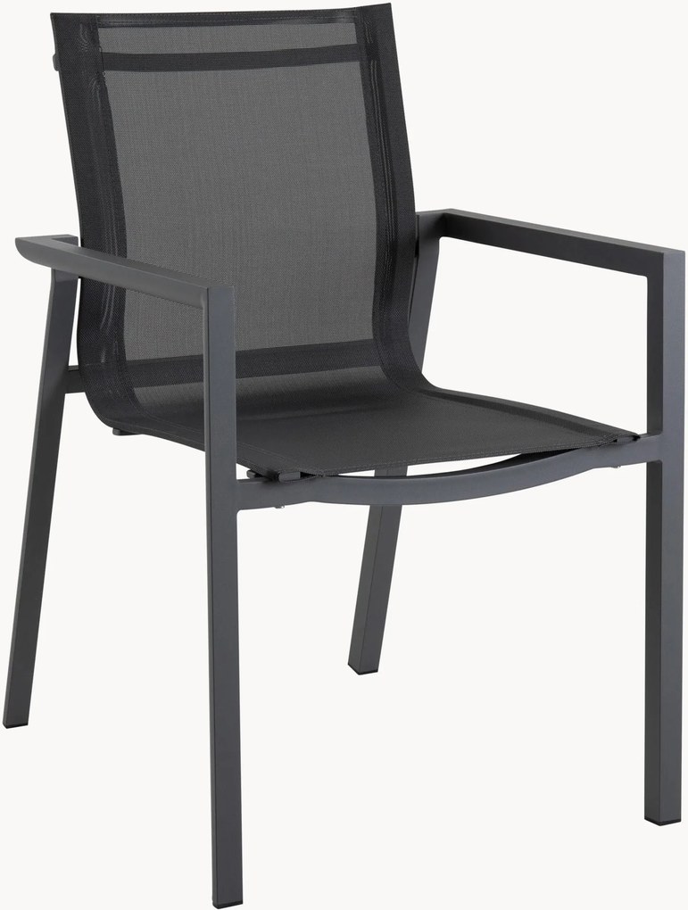 Cadeiras de jardim com braços Delia, conjunto de 2