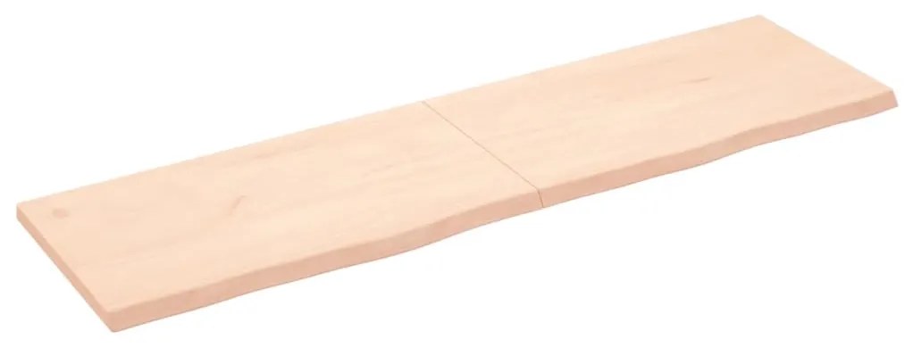 vidaXL Prateleira de parede 180x50x(2-4)cm carvalho maciço não tratado