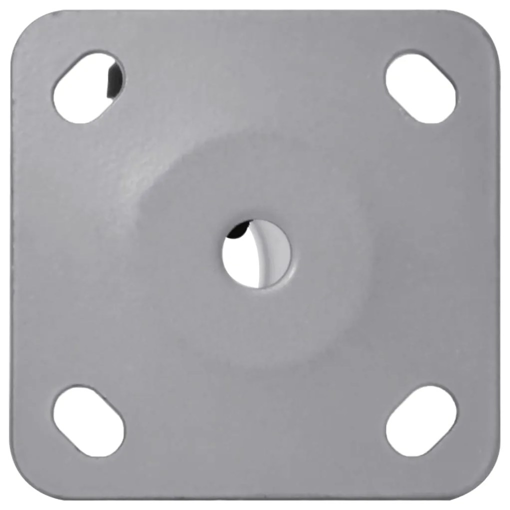 Base de guarda-sol para poste de Ø32/34/38 mm aço prateado