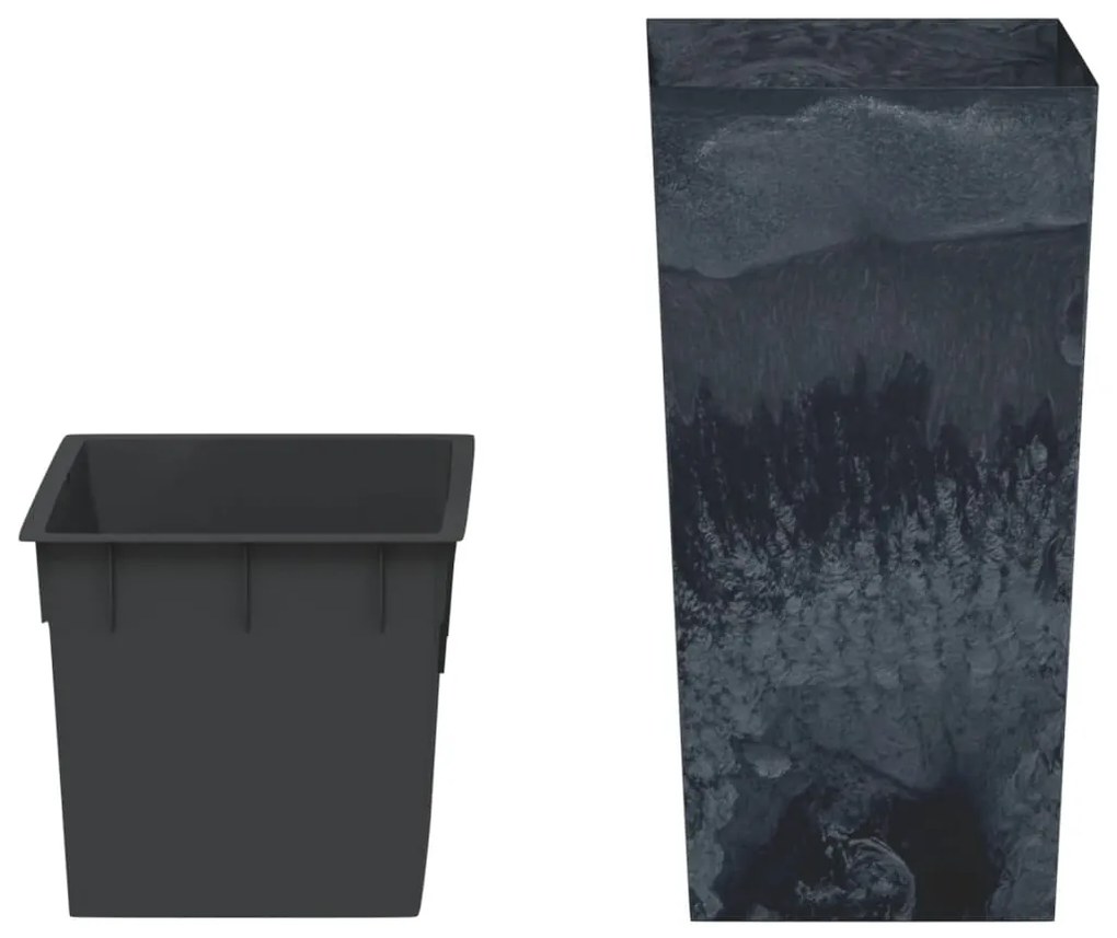 Vaso c/ interior removível 11/26,5L + aspeto cimento antracite