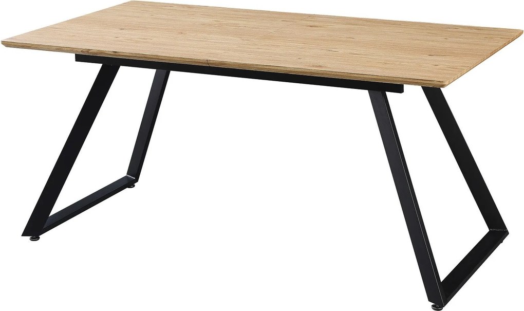 Mesa de Jantar BÉRGAMO – Extensível 160~200x90x75 cm – Base em Metal P