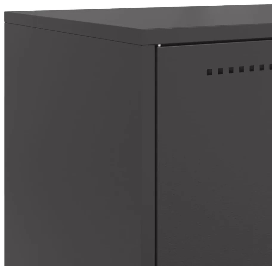 Aparador alto 68,5x38,5x107 cm aço preto