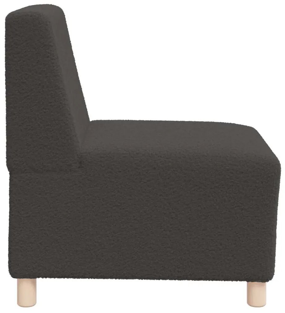 Sofá Chiar 3 pcs Cinzento escuro 55 x 74 x 82 cm