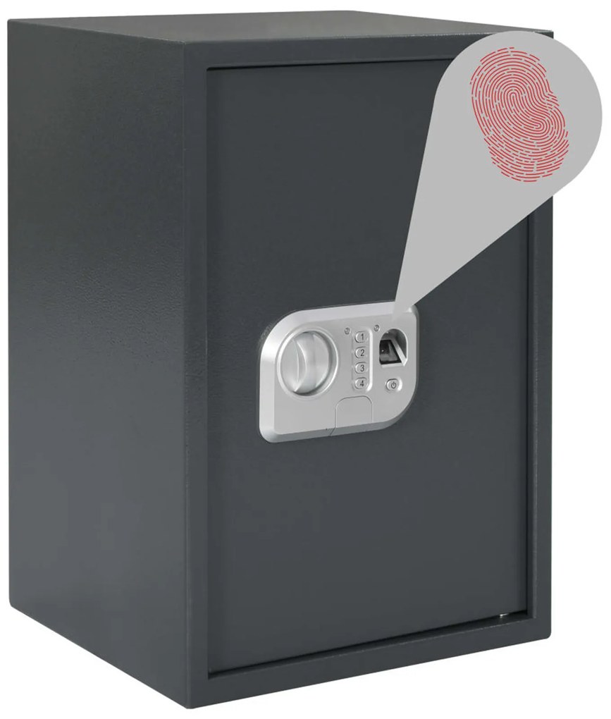 Cofre Digital Eletrónico com Tranca por Impressão Digital 31x35x50 cm