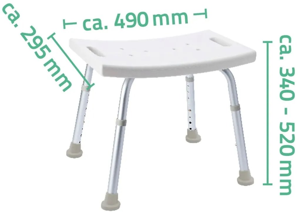 Banco de casa de banho 150 kg branco A00601101
