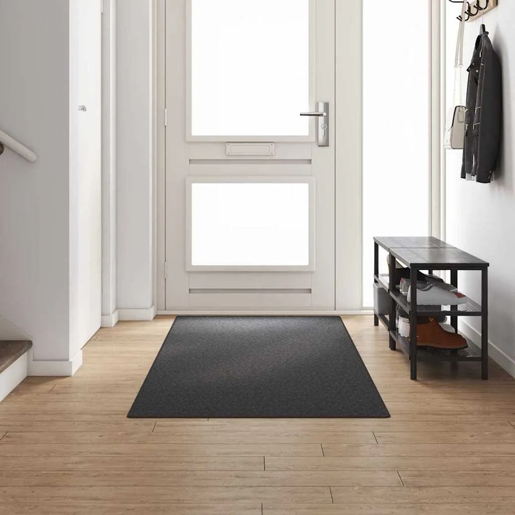 vidaXL Runner de Carpete Cinza Escuro 100 x 300 cm 100% Polipropileno