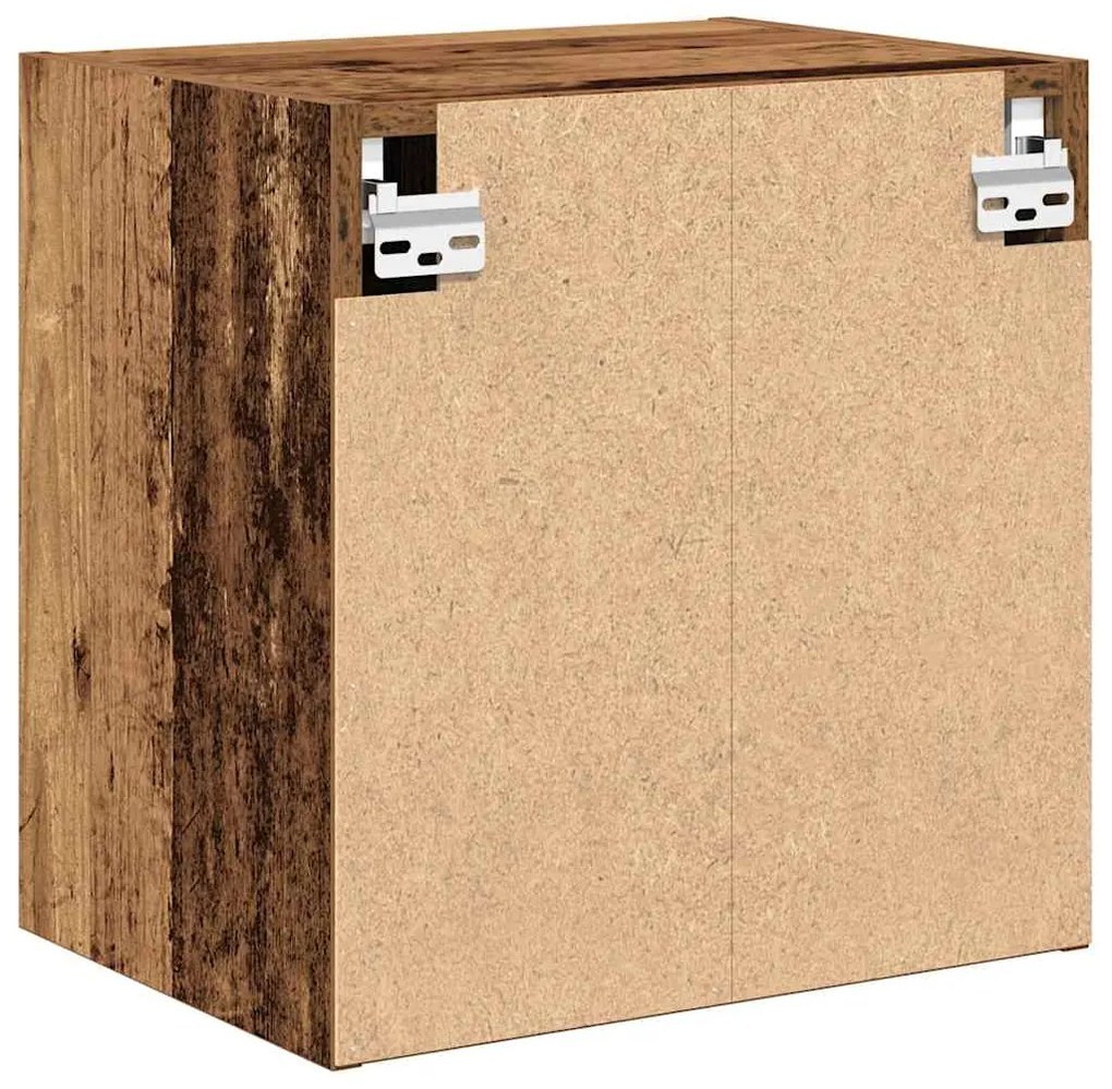 Armários de parede para garagem 2 pcs derivados de madeira