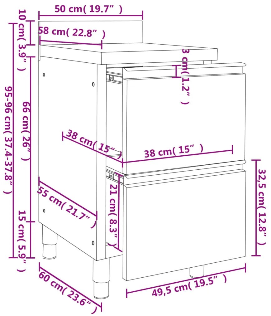 Armários de cozinha comerciais 2 pcs aço inoxidável