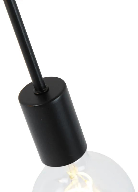 Candeeiro de teto design preto 6 luzes - Sputnik Design