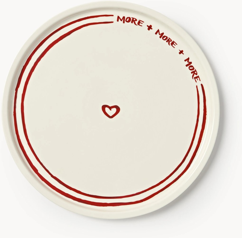 Prato marcador de porcelana com padrão decorativo Tutti