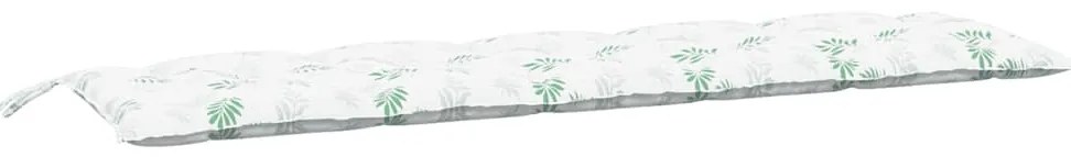 Almofadões p/ bancos de jardim 2pcs tecido oxford padrão folhas