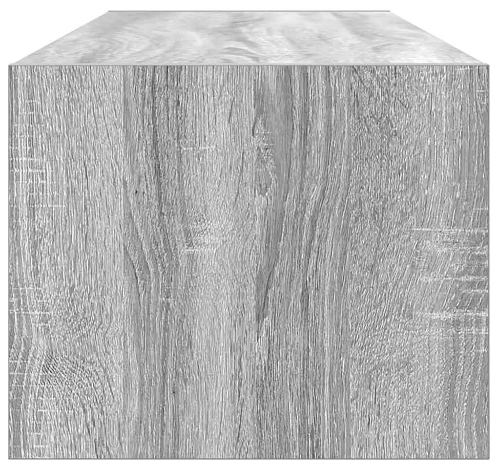 Aparador de TV vidaXL Cinza Sonoma 100x31x25,5 cm Madeira Derivada