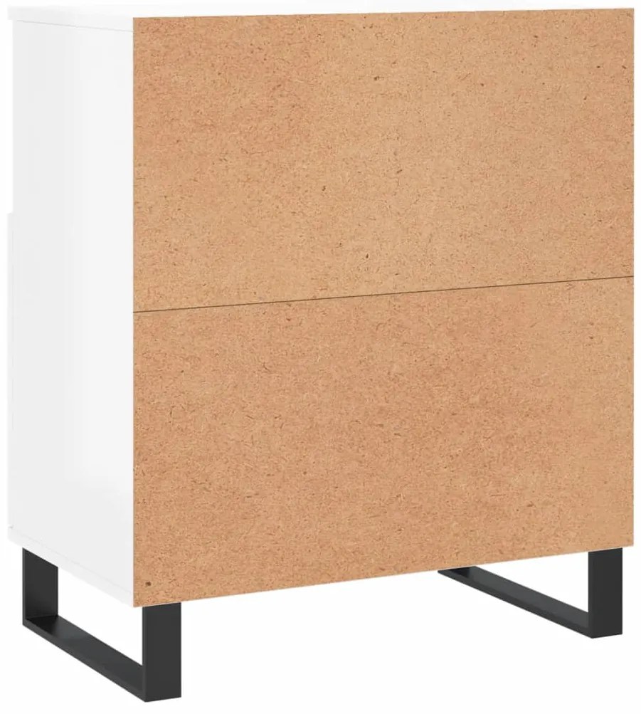 Aparadores 3 pcs derivados de madeira branco brilhante