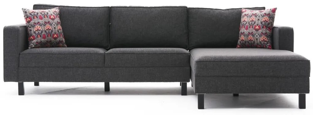 ****
Sofá de Canto Kale – Antracite – 258 x 83 x 181 cm
**