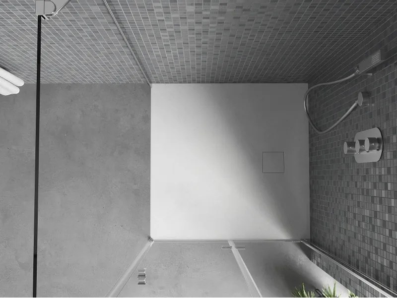 Mexen Bert base de duche quadrada SMC 80 x 80 cm, branco - 4K108080