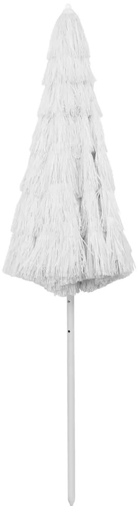 Guarda-sol de praia Hawaii 300 cm branco