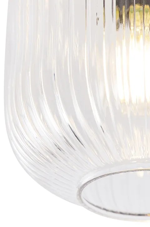 Candeeiro de teto Art Déco em latão - Karel Art Deco