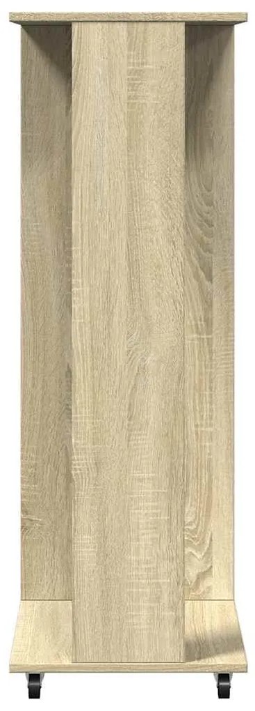 Roupeiro c/ rodas 102x38x110 cm deriv. madeira carvalho sonoma