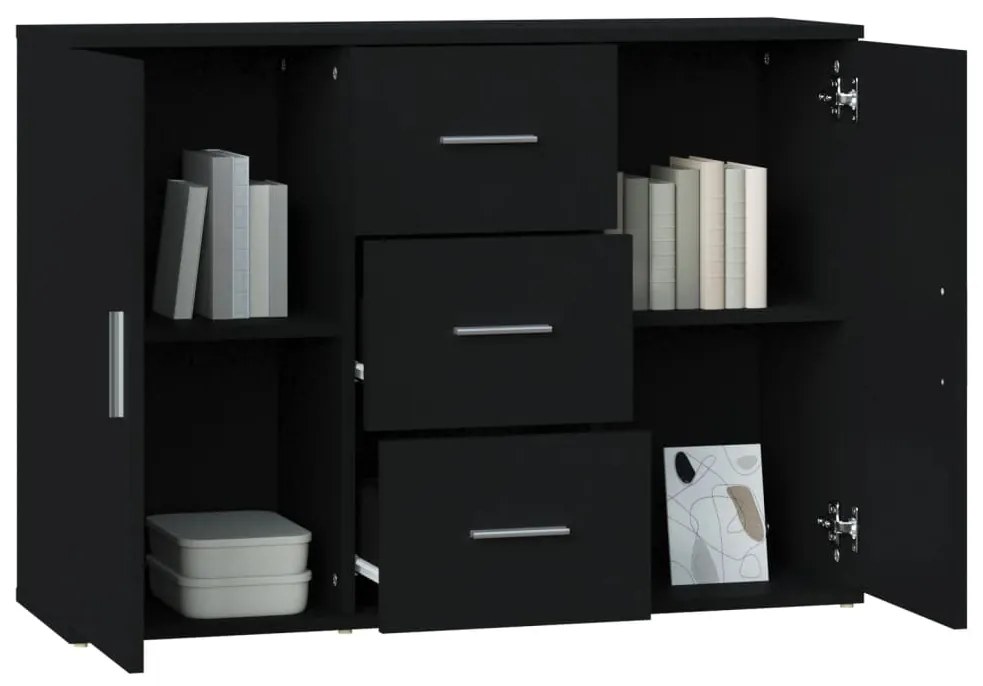 Aparador 91x29,5x65 cm derivados de madeira preto