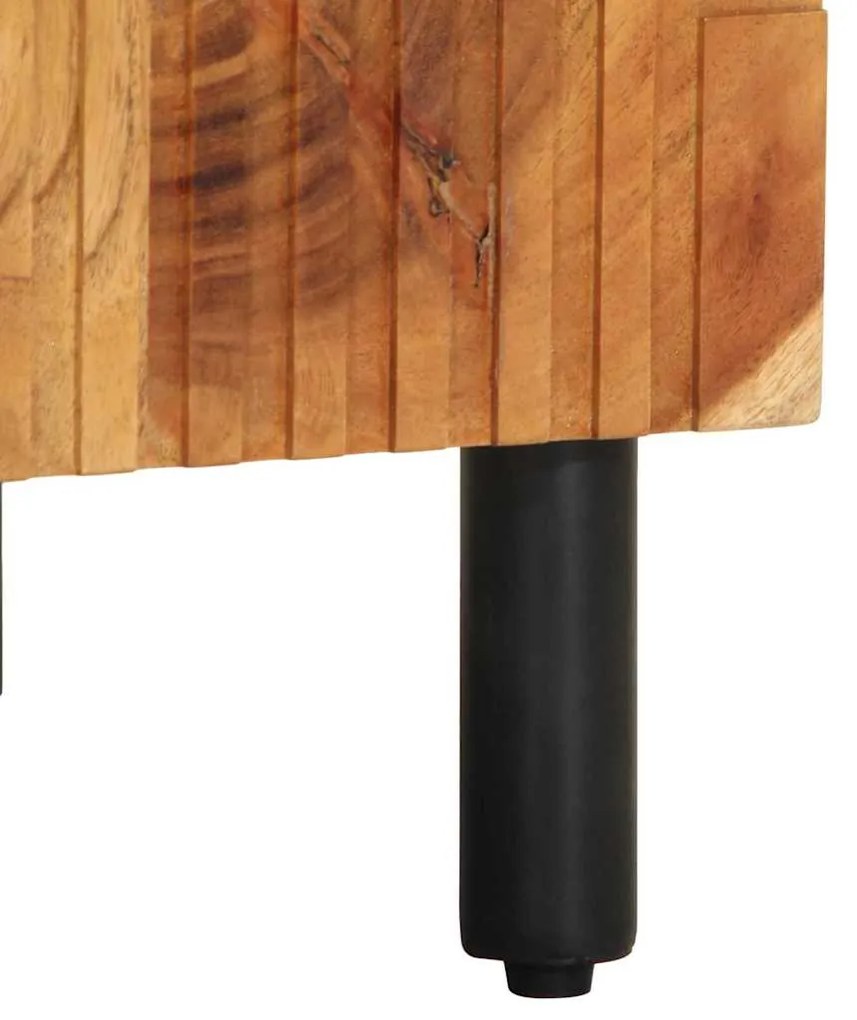 Armário de Banheiro vidaXL 38x33,5x58 cm Madeira Sólida de Acácia