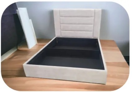 Cama Estofada refº 22 - Ripas de Madeira