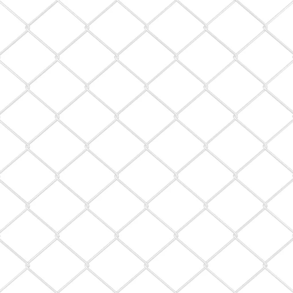 Conjunto de Postes de Cerca Prateado 0.6 x 10 m Aço galvanizado