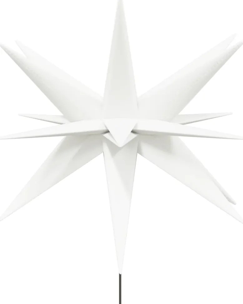 Luz de Natal com estaca LED dobrável 57 cm branco
