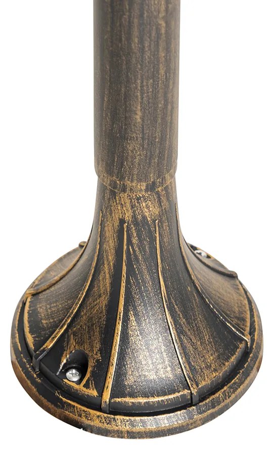 Lanterna exterior inteligente ouro antigo 125 cm IP44 com Wi-Fi A60 - Daphne