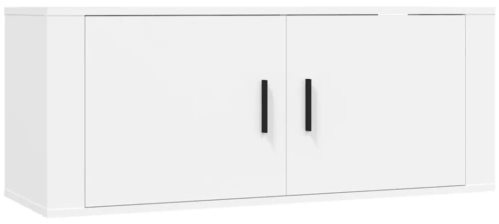 Móveis de TV de parede 3 pcs 100x34,5x40 cm branco