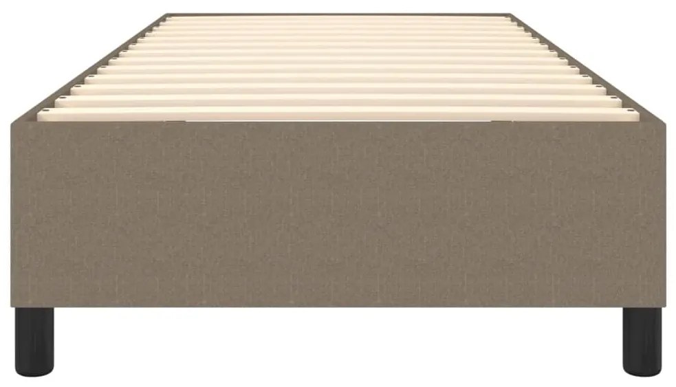 Estrutura de cama sem colchão 90x190 cm tecido cinzento