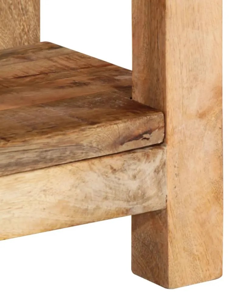 Mesa de apoio 40x30x40 cm madeira de mangueira áspera maciça