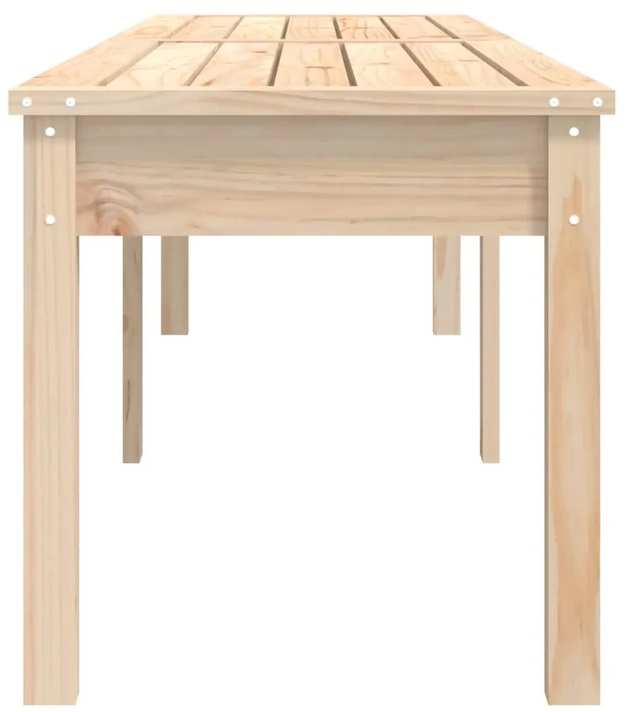 Banco de jardim c/ 2 lugares 203,5x44x45 cm pinho maciço