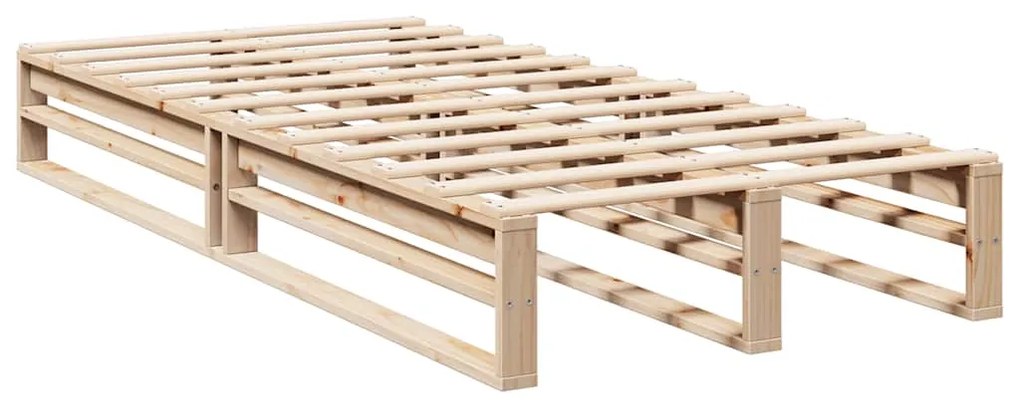 Cama com estante sem colchão 100x200 cm pinho maciço