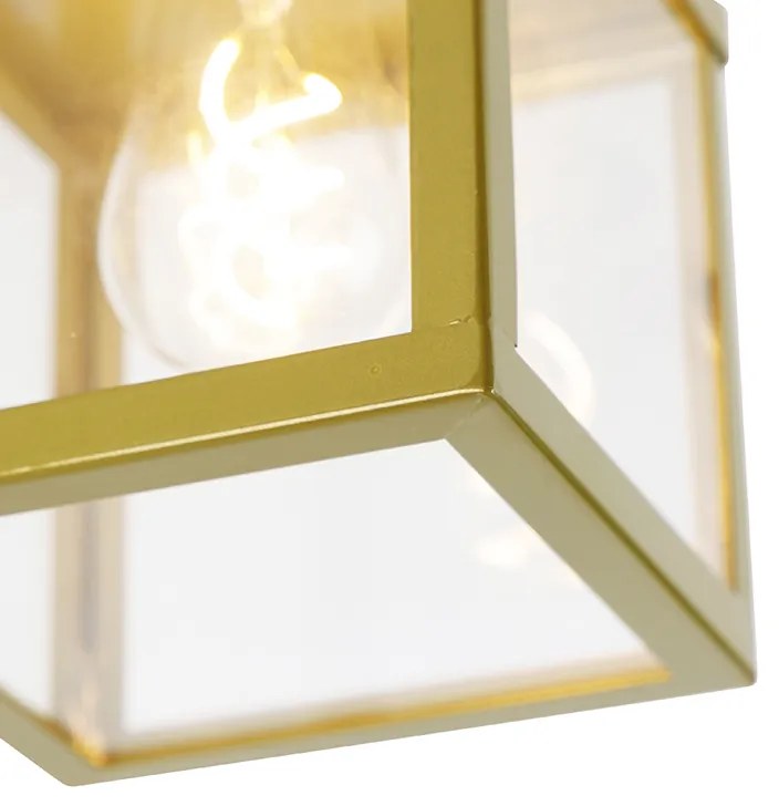 Candeeiro de tecto industrial para exterior ouro IP23 - Roterdão Industrial
