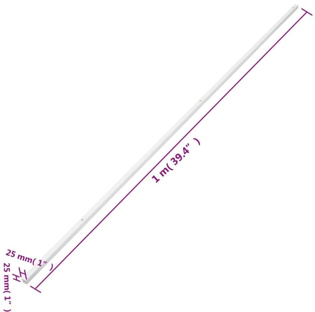 Calhas para cabos 25x25 mm 30 m PVC