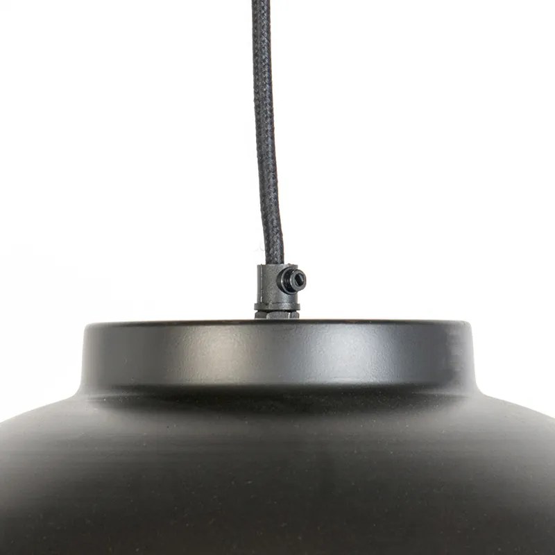 Candeeiro de suspensão industrial castanho 40 cm - Hoodi Industrial