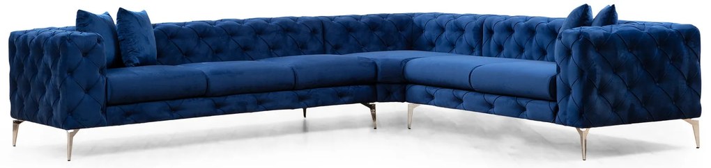 Sofá de Canto Como – Azul Marinho – 310 cm x 70 cm x 270 cm
