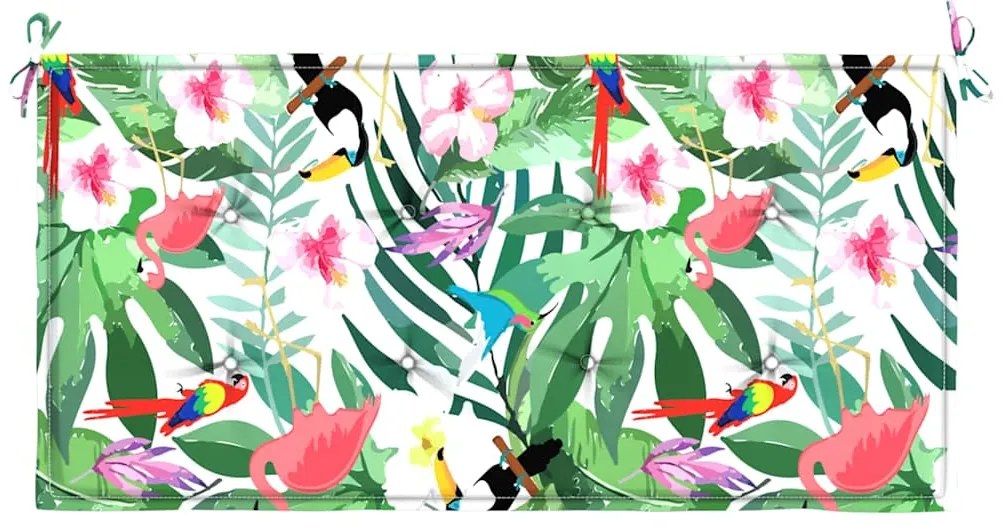 Almofadão p/ banco de jardim 100x50x4 cm tecido oxford multicor