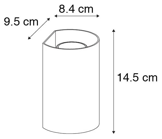 Candeeiro de parede inteligente branco redondo incl. 2 Wifi GU10 - Sabbir