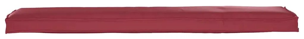Capa de Palete pro Banco Vermelho Vinho 180x40x8 cm, Tecido Oxford