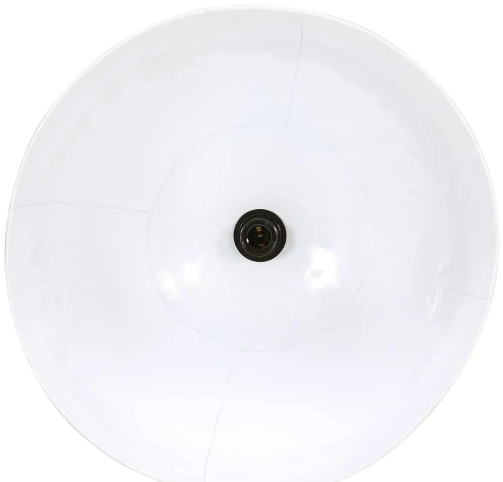 Candeeiro suspenso redondo 25 W 48 cm E27 branco
