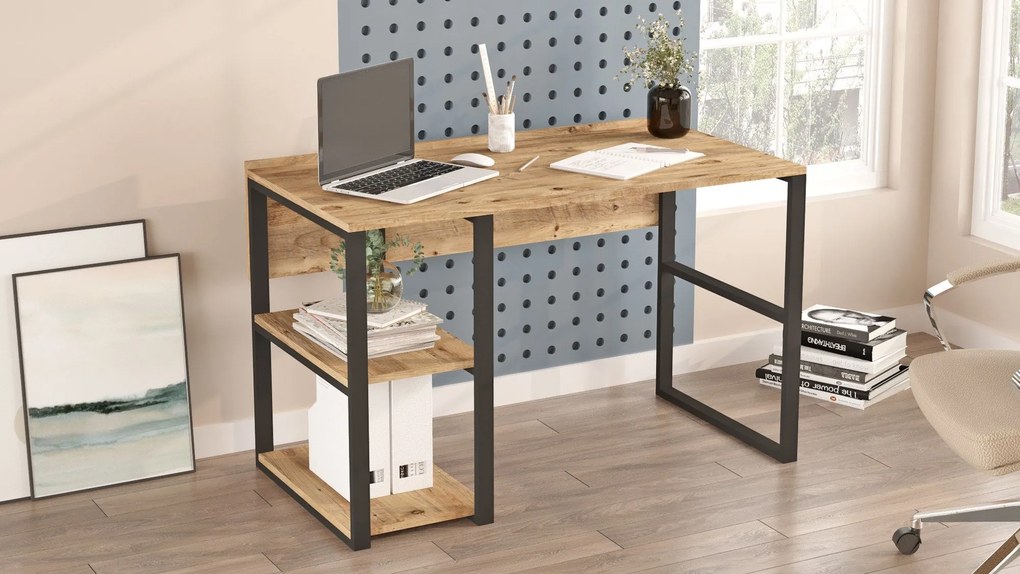 Secretária ML8 – Atlantic Pine – 120x75x60 cm