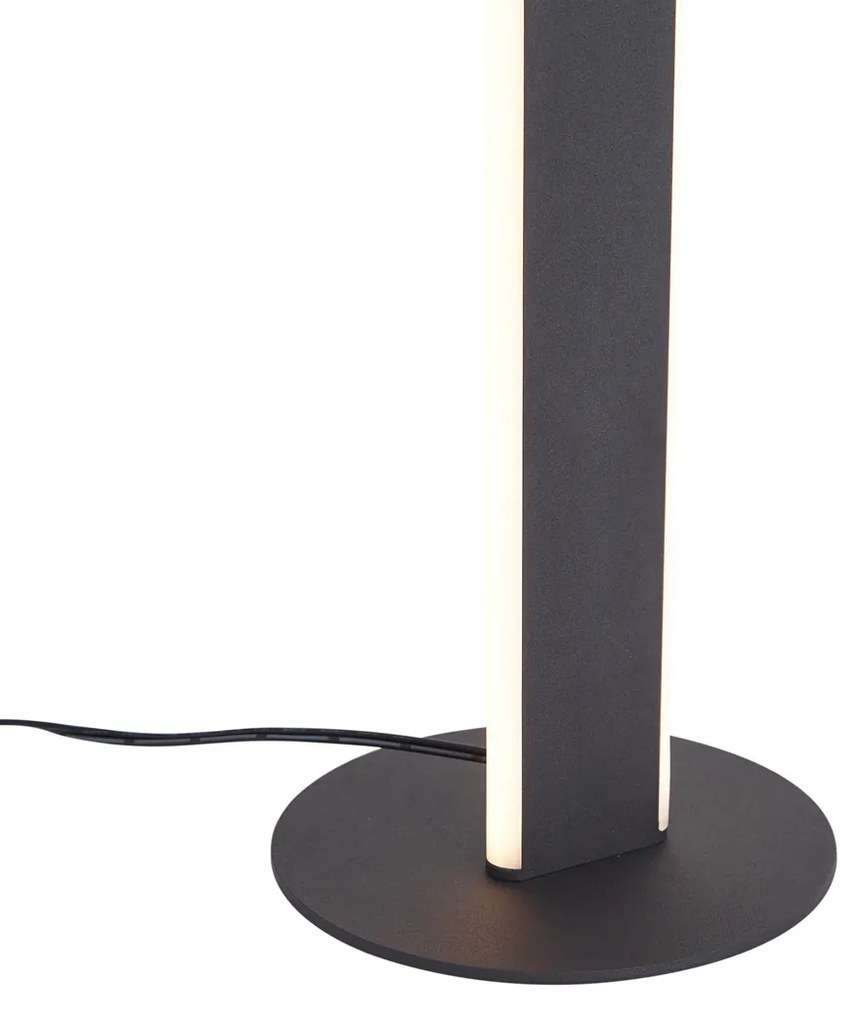 Candeeiro de mesa de design preto com LED regulável em 3 níveis - Gate