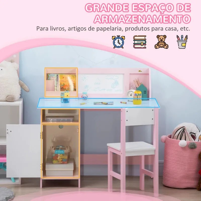 Secretária Kim com Cadeira - Design Nórdico