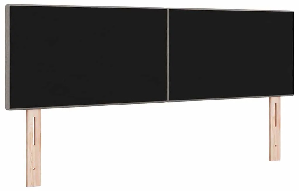Cabeceira vidaXL Botão Almofadado Taupe 160 cm Tecido