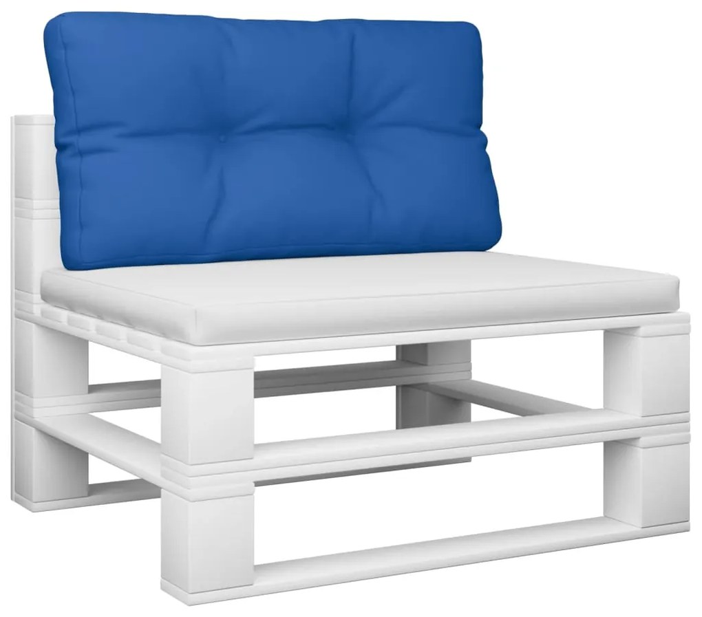 Almofadão para sofá de paletes 80x40x12 cm tecido azul real