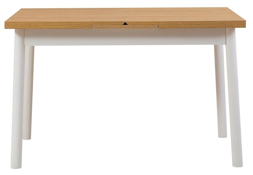 Mesa de Jantar Extensível Oliver – Branco – 120-153 x 77 x 75 cm